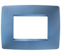 Gewiss GW16103VB Chorus One Placca, 3 Posti, Blu
