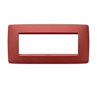 Gewiss GW16106VR Chorus One Placca, 6 Posti, Rubino