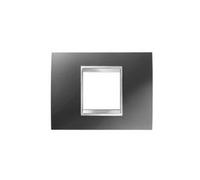 Gewiss GW16202VA Chorus Lux Placca, 2 Posti, Ardesia