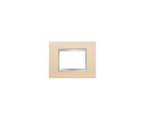 Gewiss gw16203la chorus placca lux 3p acero