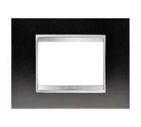 Gewiss gw16203ml placca lux 3p metal canna di fucile