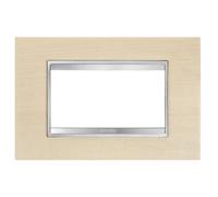 Gewiss gw16204la chorus placca lux 4p acero