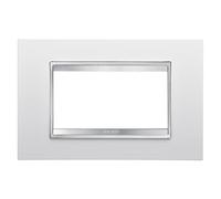 Gewiss Chorus placca LUX 4P bianco GW16204TB