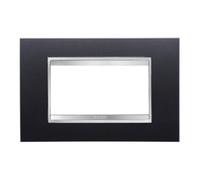 GEWISS GW 16204VA CHORUS LUX PLACCA 4 MODULI TECNOPOLIMERO VERNICIATO ARDESIA