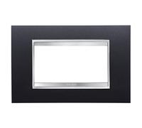 GEWISS GW 16204VA CHORUS LUX PLACCA 4 MODULI TECNOPOLIMERO VERNICIATO ARDESIA