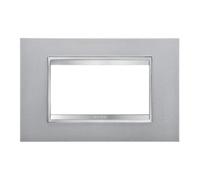 Gewiss GW16204VT Chorus Lux Placca, 4 Posti, Titanio