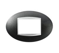 Gewiss GW16303VA Chorus Art Placca, 3 Posti, Ardesia