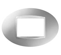 Gewiss GW16303VT Chorus Art Placca, 3 Posti, Titanio