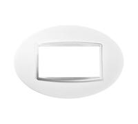 Gewiss GW16304TB Chorus Art Placca, 4 Posti, Bianco