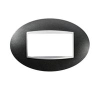 Gewiss GW16304VA Chorus Art Placca, 4 Posti, Ardesia