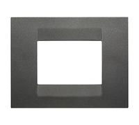 Gewiss GW16403VA Chorus Geo Placca, 3 Posti, Ardesia