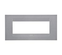 Gewiss GW16406VT Chorus Geo Placca, 6 Posti, Titanio
