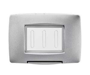 Gewiss gw16704vt placca stagna 4p ip55 titanio