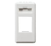GEWISS - GW20270 Contenitore Vuoto Predisposto per Alloggiamento Connettori, Amp/Keystone Jack, 1 Modulo-System White
