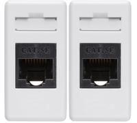 Gewiss GW20271, Presa Rj45, 4 Coppie, Categoria 5E, Utp, Toolless, 1 Modulo, System White (Confezione da 2)