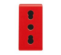 Presa Gewiss system bipasso 10/16A colore rossa GW20295