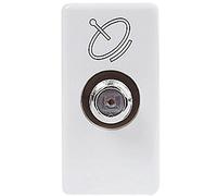 GEWISS PRESA TV/SAT DIRETTA CONNETTORE FEMMINA GW20391 SYSTEM BIANCA