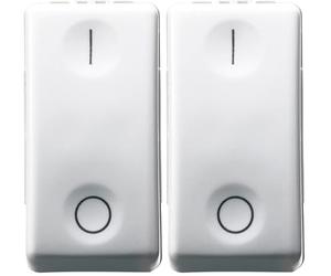 GEWISS - GW20503DY 80003S GW20503 System Interruttore Bipolare, 16 A, Bianco (Confezione da 2)