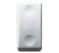 GEWISS - GW20572DY Interruttore Unipolare 250V AC, 16Ax, con Lente Neutra Sostituibile, Luminoso 230 V AC, 1 Modulo, System White