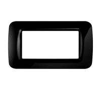 Gewiss System placca 4 moduli nero toner GW22514