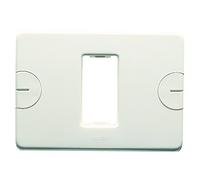 Gewiss GW24001 Placca 1 Posto 1 Modulo Compact Compatta Bianco (1 Pezzo)