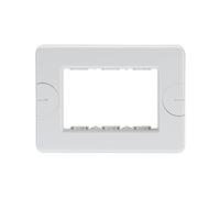 GEWISS - GW24003 Placca Compact, Autoportante, 3 Posti, Bianco Nuvola, System