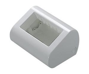 Gewiss - GW24019 - PLANCIA DA TAVOLO 4 POS Colore Grigio Fumo