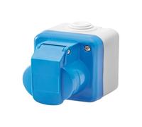 Presa Gewiss industriale da parete 2P+T 16A IP44 GW26222
