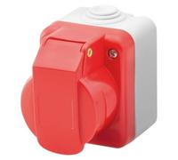 Presa Gewiss industriale da parete 3P+T 16A IP44 GW26223