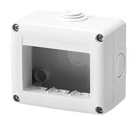 GEWISS - GW27003DY Contenitore per Apparecchi System, Protetto, 3 Posti, Grigio Ral 7035, IP40