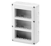 GEWISS - GW27024 Contenitore per Apparecchi System, Verticale Protetto, 12 Posti, Modulo 4X3, Grigio Ral 7035, IP40