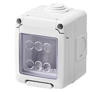 Gewiss Contenitore per apparecchi System GW27042DY - Stagno 2 posti, Grigio RAL 7035, IP55