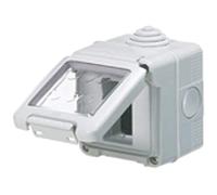 Gewiss Contenitore per apparecchi System orizzontale GW27042 stagno IP55 2 posti Grigio