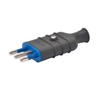 Spina diritta Gewiss 10A piccola colore nera GW28004