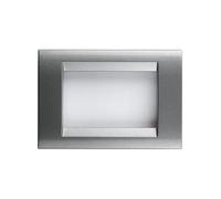 GEWISS PLACCA 8 POSTI TITANIO METALLIZZATO GW32017 PLAYBUS