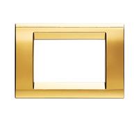GEWISS GW32063 Placca 3 Posti Oro Antico Playbus