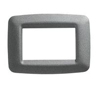 Gewiss placca 6 posti titanio metallizzato playbus young gw32706 playbus