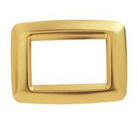 Gewiss placca 4 posti oro antico playbus young gw32764 playbus