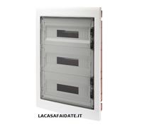 GEWISS GW40610 CENTRALINO INCASSO 54 MOD.IP40 CON PORTELLO FUME' 3X1