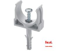 GEWISS GW50708 - SUPPORTO A SCATTO CON TASSELLO Ø25 IN CONF DA 100 PEZZI