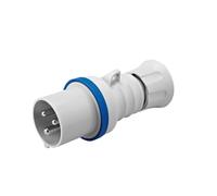 Gewiss Spina mobile diritta industriale GW60004H 2P+T 16A IP44 220V Blu