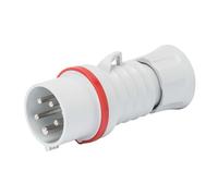 Spina Mobile Dritta HP IP44/IP54 3P+N+T 16A 380-415V Rosso 6H Cablaggio A Vite