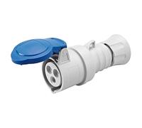 Presa Mobile Diritta Industriale Blu 2P+T 16A Monofase 220V IP44 GW62004H