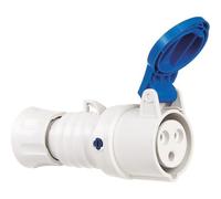 Gewiss GW62015FH bassa tensione rapida, Connettore cablaggio ad alte prestazioni, IP44, IP54, 6 pezzi, riferimento, 2P E polo, 250 V-rilevatore, 32 A, 50 Hz/60 Hz, colore: blu