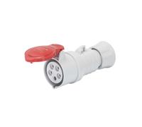 GEWISS - GW62019H Presa Mobile Diritta Hp, IP44/IP54, 3P+T 32A 380-415V 50/60Hz, Rosso, 6H, Cablaggio a Vite