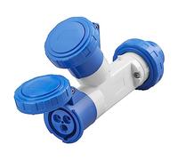 GEWISS GW64010 MOLTIPLICATORE 2 USCITE - SPINA 16A - 2 PRESE 2P+T 230V