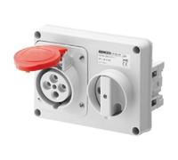 Presa interbloccata Gewiss 3P+T 32A IP44 380V senza cassetta GW66119