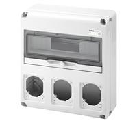 Quadro Gewiss 14 moduli con 3 flange per prese industriali GW68005N