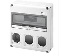 Quadro Gewiss 14 moduli con 3 flange per prese industriali GW68005N