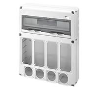 Quadro Gewiss 20 moduli con 4+4 flange per prese industriali GW68015N